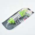 Kit de pistola de repostería de acero inoxidable con mango verde y prensa para galletas. - Verde