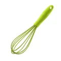 Mini Silikon Schneebesen 6 Zoll, grüner manueller Eierschläger für Küche und Backwerkzeuge. - Grün
