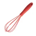 6 Zoll Mini Silikon Schneebesen rot manueller Eierschlaeger Kueche Backwerkzeug Stueck - Rot