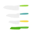 Plastic bread knife set for children fruit cutter cake baking tool kitchen dessert tools 4pcs - Plastic Bread Knives, 4-Piece Set, Yellow