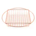 Rose gold stainless steel french fries basket, snack food container, wire fry basket. - Rose Gold