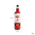 Christmas knitted Santa wine bottle cover festive holiday table decoration bottle sleeve - Santa Claus
