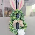 Osterhase Kranz künstliche grüne Blätter Haustür Hängend Feiertag Heimdekoration Variante - Osterhasen Deko Stil