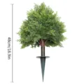 Artificial green cedar tree with ground spike, 48cm garden and Christmas decoration. - Style D-48cm / 1 Piece/Pack