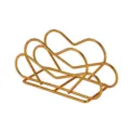 Servilletero de metal dorado soporte vertical de mesa para cocina y restaurante elegante - Servilletero dorado en forma de corazón / Dorado