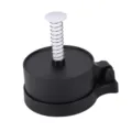 Plastic hamburger press mold circular meat press tool for homemade burger patties and rice balls - Color Box / Black