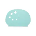 Rasqueta de plastico para reposteria con escala de medida y agujeros para cortar masa. - Verde