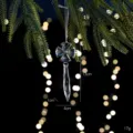 Transparenter Acryl Schneeflocke Eiszapfen Christbaumschmuck Weihnachtsdeko 13cm - Klarer Acryl Stil E / 1 Stück