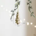 Champagner gold Harz Weihnachtsbaum hängender Schmuck glitzernde Dekoration 7x3cm - Champagner Harz Weihnachtsbaum