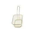 Gold Stainless Steel French Fries Basket Mini Fry Basket Kitchen Food Strainer Tool - L / Gold
