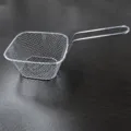 Stainless steel square french fry basket with long handle mesh strainer for kitchen frying - Discount Large / Original Color