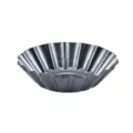Carbon steel egg tart mold, non-stick fluted baking pan for cakes, puddings, and DIY pastries. - Large 7.5cm