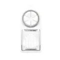 2-in-1 multi-functional egg slicer with stainless steel wires for kitchen cooking tool. - White