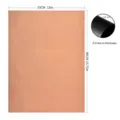 Antihaft Teflon Grillmatte Backmatte, glasfaserhitzebeständige Backfolie 33x40cm 0,2mm dick. - Einzelblatt / Kupfer