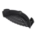 Black silicone pot strainer clip-on kitchen colander for easy food draining and washing. - Black In OPP Bag / Black