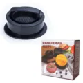 Plastic hamburger press round meat patty mold multi-functional kitchen tool for making patties. - Color Box / Black