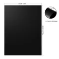Alfombrilla de fibra de vidrio antiadherente para barbacoa resistente al calor 33x40cm - Hoja suelta / Negro