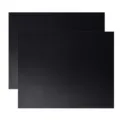Juego de esteras antiadherentes de PTFE para barbacoa, hoja de horno resistente. - 2 hojas / Negro