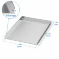 Stainless steel BBQ griddle plate, outdoor cooking flat top grill with size and thickness. - Roasting Pan (40x30x3cm)