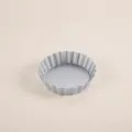 Mini fluted tart pan non-stick carbon steel egg tart mold for baking pastries and cakes 8cm - 3-Inch Silver Loose-Bottom Egg Tart Mold