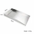 Piastra per grill in acciaio inox vassoio BBQ pesante piastra di cottura piatta - Piastra per barbecue 40*30*3cm