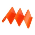 Soportes para tacos de plastico naranja, soporte de tortillas en W para cocina. - Naranja