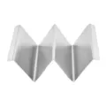 Soporte para tacos de acero inoxidable en forma de W estante para comida mexicana - Con asas
