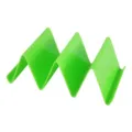 Soporte para tacos de plástico verde forma W soporte expositor para fiesta cocina - Verde