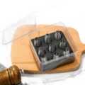 Stainless steel piping tips set 9 pieces baking tools for cookie cream cake decorating - 9-Piece Boxed Set