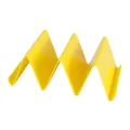 Yellow plastic taco holder W shape tortilla stand Mexican food kitchen accessory sku item - Yellow