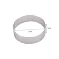 Aro para tarta perforado de acero inoxidable, molde de repostería profesional para postres. - 7 cm x 2