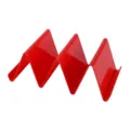 Red Plastic Taco Holder W Shaped Tortilla Stand Kitchen Dining Tableware Tool Item - Red