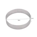 Anello per crostata perforato in acciaio inossidabile stampo mousse 9cm diametro 2cm altezza. - 9 cm x 2