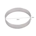 Anello per crostata perforato in acciaio inossidabile stampo mousse 10x2cm per dolci - 10 cm x 2