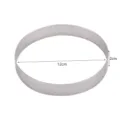 Anello per Crostata Perforato in Acciaio 12x2cm Rotondo Francese Mousse Stampo Dolce - 12 cm x 2