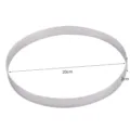 Anello per crostata perforato in acciaio inox 20x2cm stampo per torta mousse cucina - 20 cm x 2