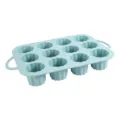 Molde de silicona para repostería de 12 cavidades para canelés, budines y postres. - 12 Cavidades / Azul Nórdico