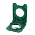 Green sandwich cutter mold, manual bread press tool for delicious breakfast baking. - New Round Sandwich Mold Green