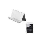 Porte-cartes de visite en acier inoxydable Support de bureau en metal pour le bureau - Couleur Originale Brossé