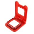 Molde de sandwich cuadrado rojo de plastico y acero inoxidable para facil tostado pan. - Nuevo molde para sándwich rojo