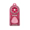 Dual head egg slicer multifunctional kitchen tool red steel wire wedge cutter for boiled eggs - Hot Pink
