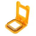 Molde de plástico amarillo para sándwich y prensa de pan con borde de corte de acero. - Nuevo molde para sándwich amarillo