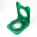 Molde de sandwich verde, prensa de pan tostado de plástico con aro de acero para hornear. - Nuevo molde para sándwich redondo verde