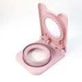 Molde rosa para sellar y cortar sándwiches, ideal para pan de molde y loncheras infantiles. - Nuevo molde para sándwich redondo rosa