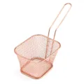 Rose gold wire mesh french fry basket stainless steel snack food presentation kitchen tool - Rose Gold