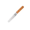 Espatula para pastel de acero inoxidable con mango de madera para decorar crema. - Espátulas acodadas de 4 pulgadas