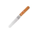 Espátula para pasteles con mango de madera, cuchillo de acero inoxidable para glaseado y repostería. - Espátulas acodadas de 6 pulgadas