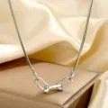 S925 Sterling Silber Schlangenkette Halskette mit Verbindungsschliesse eleganter Schmuck - Achtkant-Schlangenkette / 45cm (1 Verschluss) / Weißgold