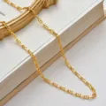 Gold anchor chain necklace S925 silver core fashion cool clavicle jewelry chic accessory for women - 925 Silver / Gold