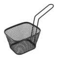 Black metal wire frying basket for french fries, chicken wings, and restaurant snacks. - S / Black